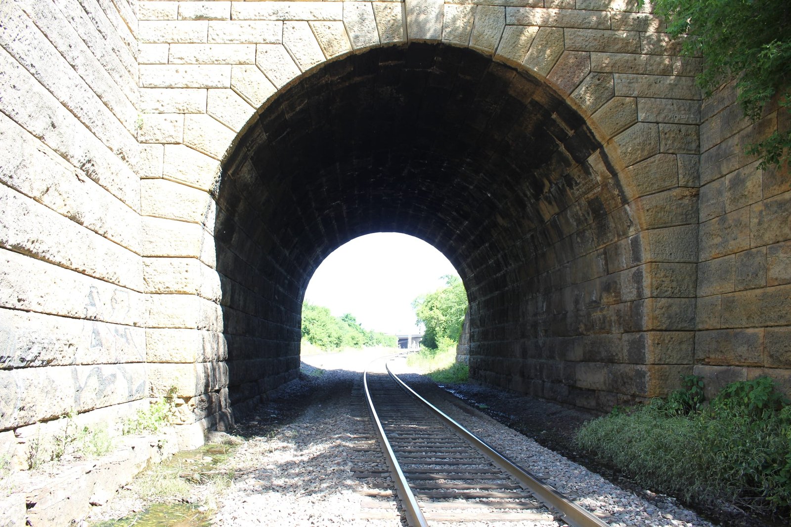 Inside tunnel